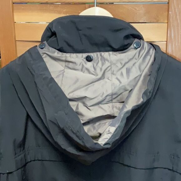 Miss Gallery Women 1X Black Coat Removable Lining Hood Jacket Polyester - Picture 3 of 11